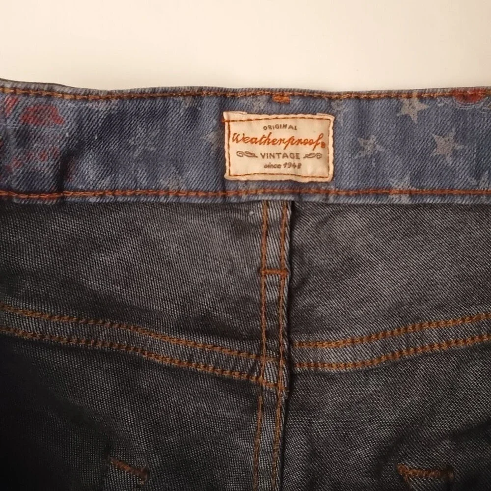 Weatherproof Vintage Mens Slim Fit Jeans Indigo Blue Size 30x32 Stretch Casual